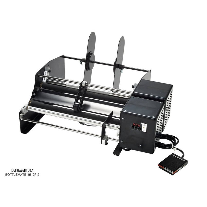 Labelmate Automatic Bottle/Jar Label Applicator, 15" wide. 2 labels per bottle - BOTTLEMATE-1510P-2-Applicators-CardBoardCore