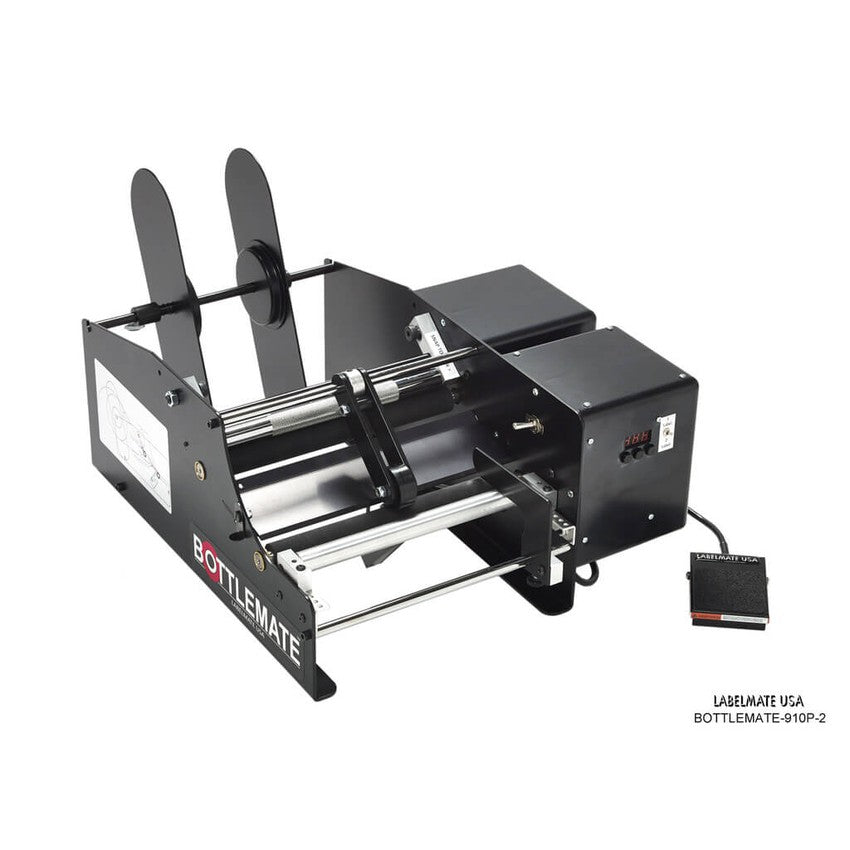 Labelmate Automatic Bottle/Jar Label Applicator, 9" wide - BOTTLEMATE-910P-2-Applicators-CardBoardCore