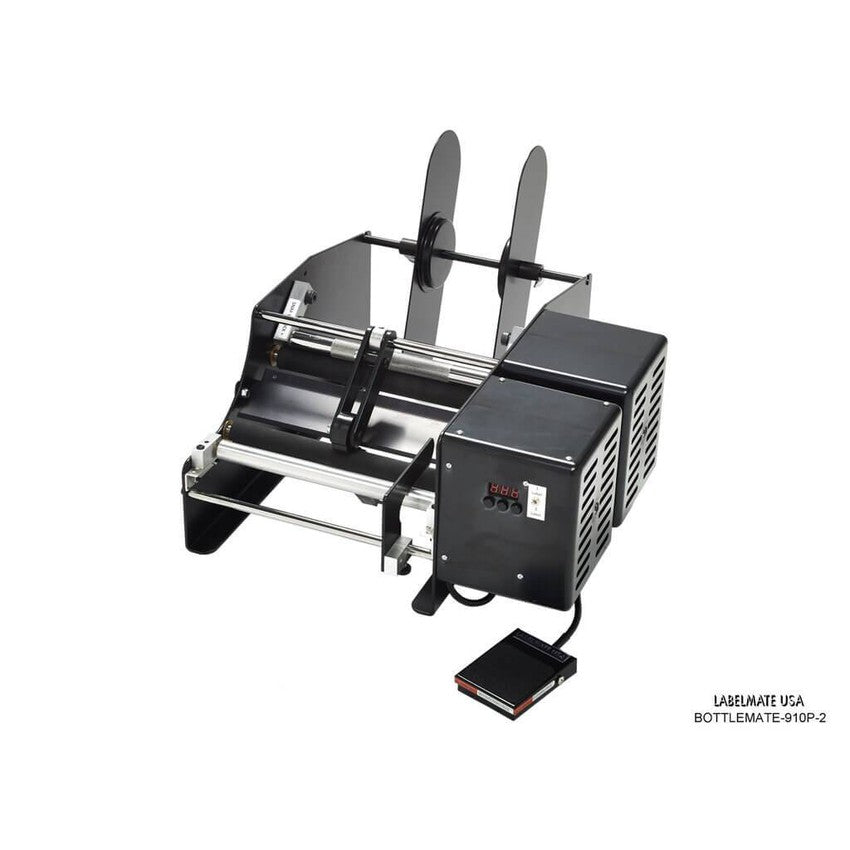 Labelmate Automatic Bottle/Jar Label Applicator, 9" wide - BOTTLEMATE-910P-2-Applicators-CardBoardCore