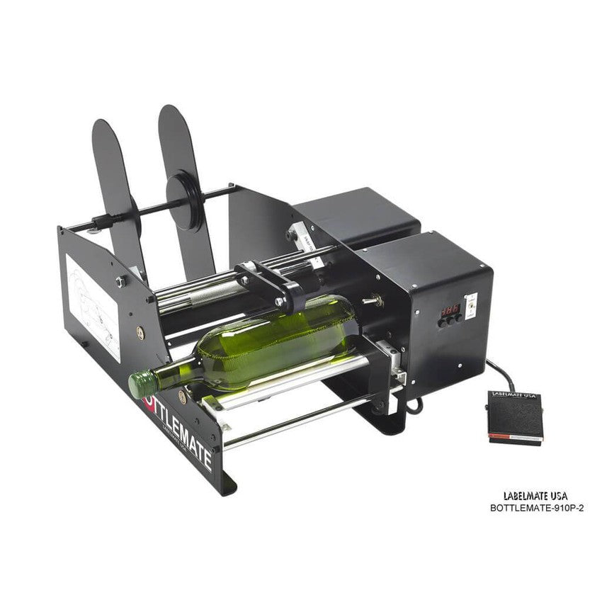 Labelmate Automatic Bottle/Jar Label Applicator, 9" wide - BOTTLEMATE-910P-2-Applicators-CardBoardCore