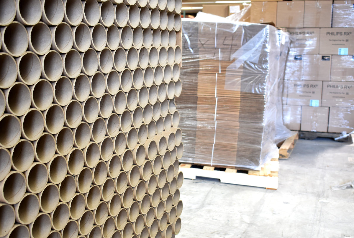 Cardboard Core Rack Cardboard Cores for Tape, Labels and Kraft Heavy Duty Tubes ...