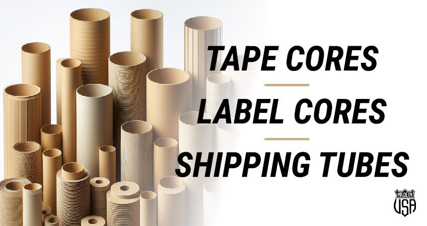 Labeled Core Cardboard Cores for Tape, Labels and Mailing Cardboard Tubes ...