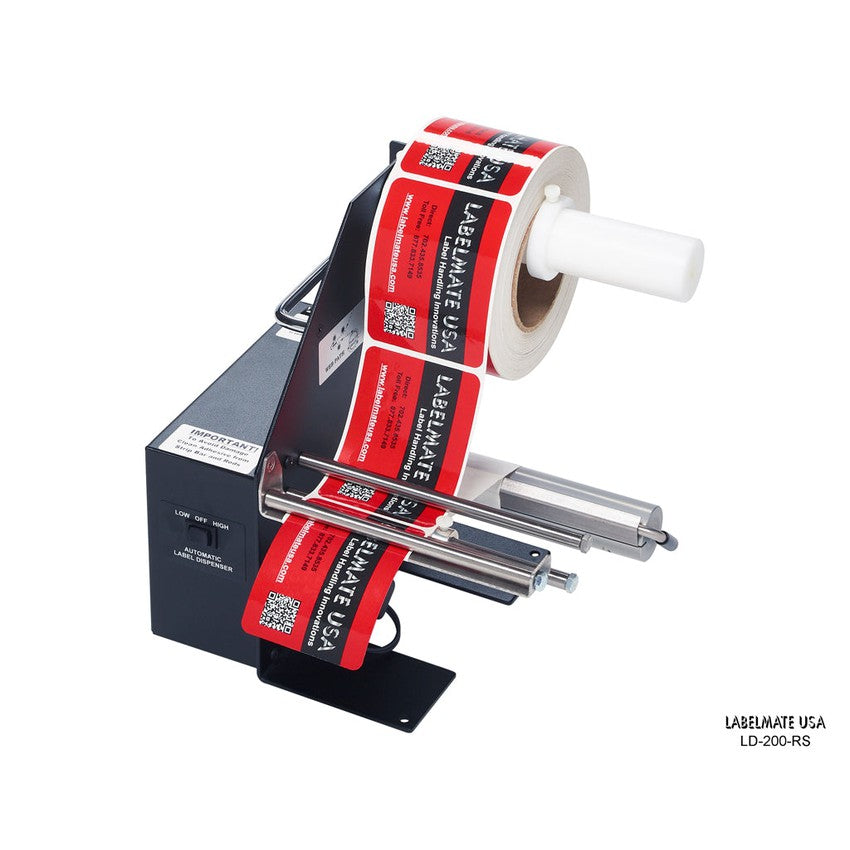 Labelmate Automatic Label Dispenser for opaque labels up to 6.5” wide LD-200-RS-Dispensers-CardBoardCore