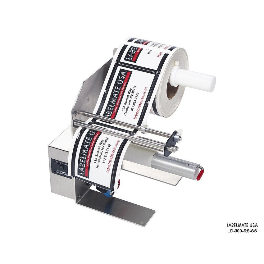 Labelmate Automatic Label Dispenser for opaque labels up to 8.5” wide LD-300-RS-SS-Dispensers-CardBoardCore