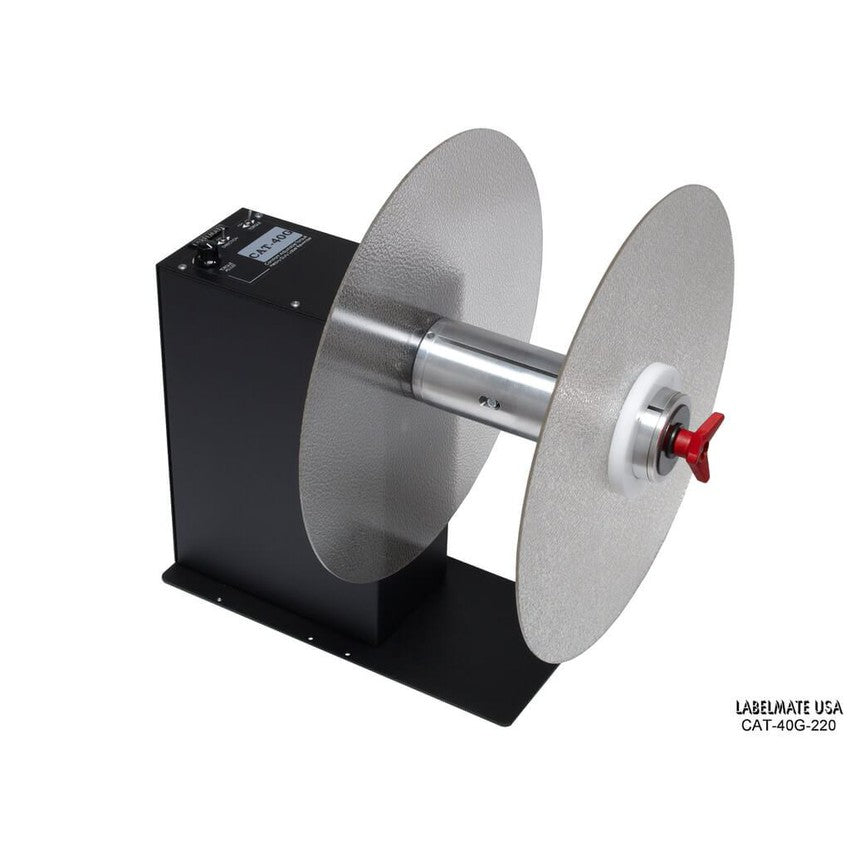 Labelmate High Torque Rewinder for media up to 8.5" wide, and roll diameters up to 16" CAT-40G-220-Rewinders-CardBoardCore