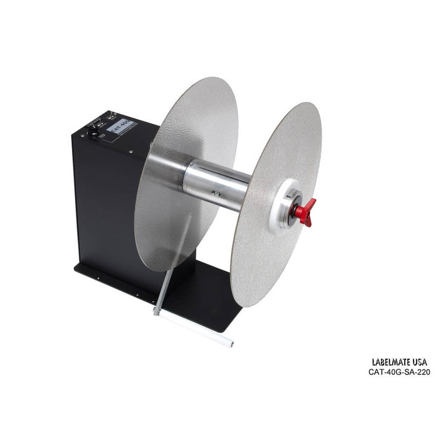 Labelmate High Torque Rewinder with Sensor Arm, for media up to 8.5" wide, and roll diameters up to 16"CAT-40G-SA-220-Rewinders-CardBoardCore