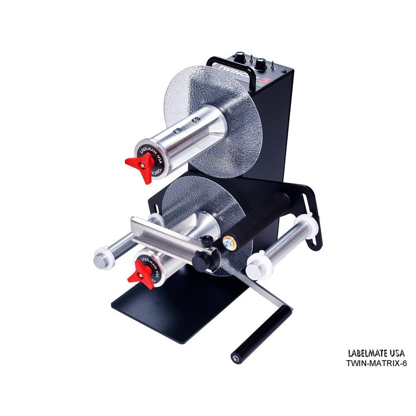 Labelmate In-Line Matrix Removal Rewinder. Media up to 6.5" wide TWIN-MATRIX-6-Matrix Removal Systems-CardBoardCore