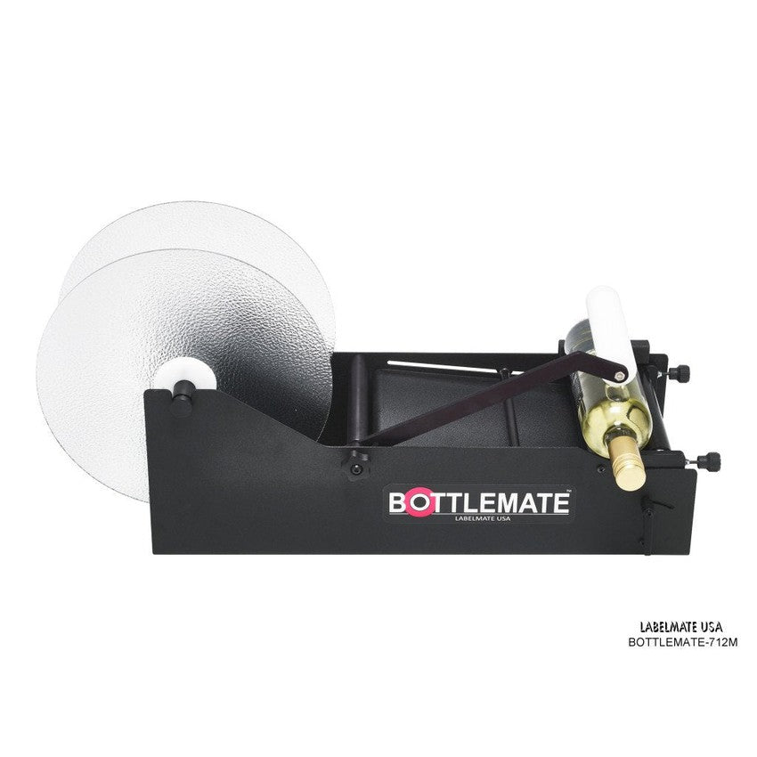 Labelmate Manual Bottle Label Applicator, 7" wide. 1 label per bottle - BOTTLEMATE-712M-Applicators-CardBoardCore