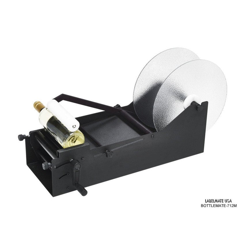 Labelmate Manual Bottle Label Applicator, 7" wide. 1 label per bottle - BOTTLEMATE-712M-Applicators-CardBoardCore