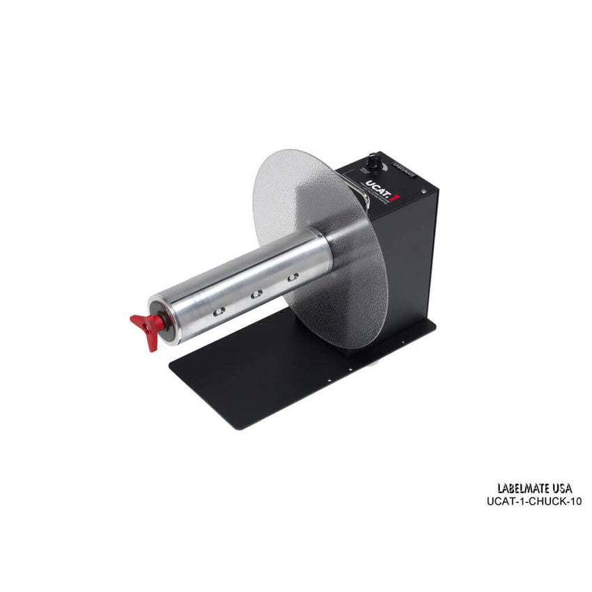 Labelmate Non-Powered Label Unwinder for labels up to 10” wide UCAT-1-CHUCK-10-Unwinders-CardBoardCore