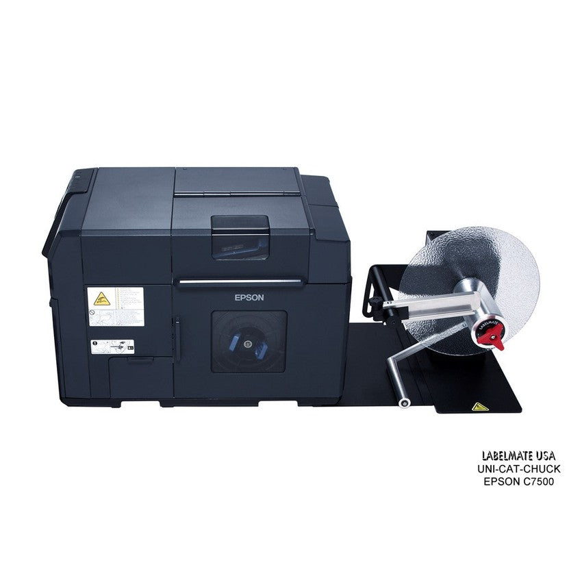 Labelmate Unwinder Alignment Plate for use together with the Epson C7500 EP-7500-UW-Label Accessories-CardBoardCore