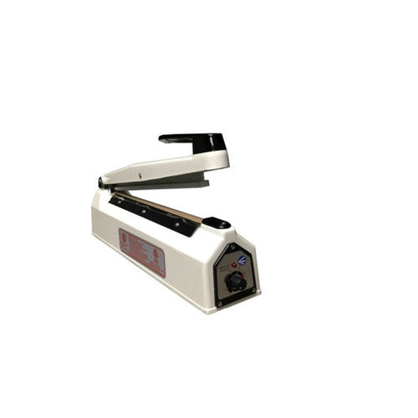 Sealer Sales 8" KF-Series Hand Sealer With 5mm Seal Width - White - (1 Count)-Processing and Handling Supplies-CardBoardCore