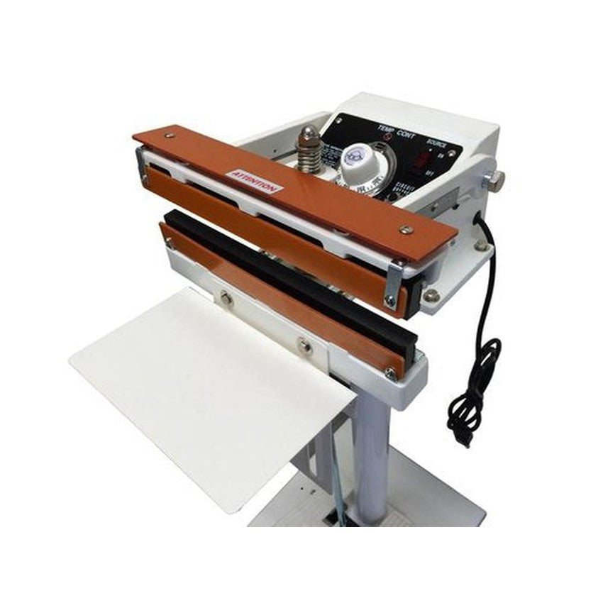 Sealer Sales 8" W-Series Direct Heat Foot Sealer With 15mm Meshed Seal Width - PTFE Coated - (1 Count)-Processing and Handling Supplies-CardBoardCore